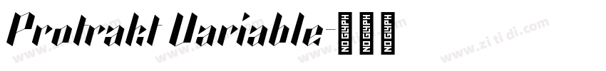Protrakt Variable字体转换